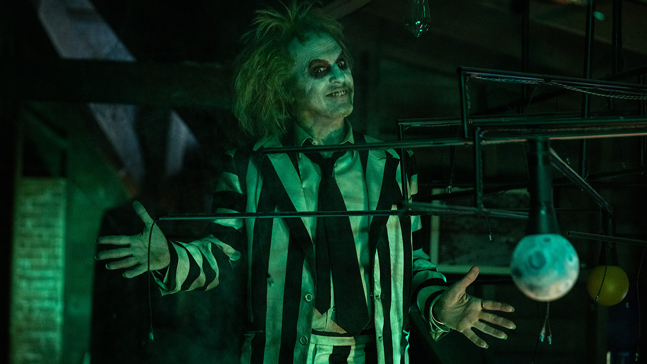 Michael Keaton as Beetlejuice in Warner Bros. Pictures’ 'Beetlejuice Beetlejuice'